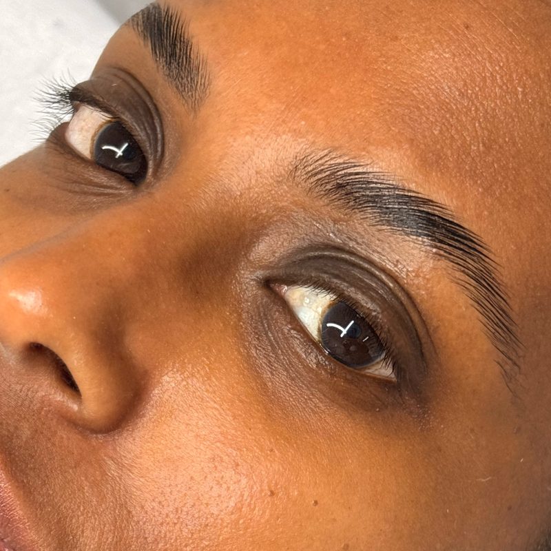 Brow lamination result
